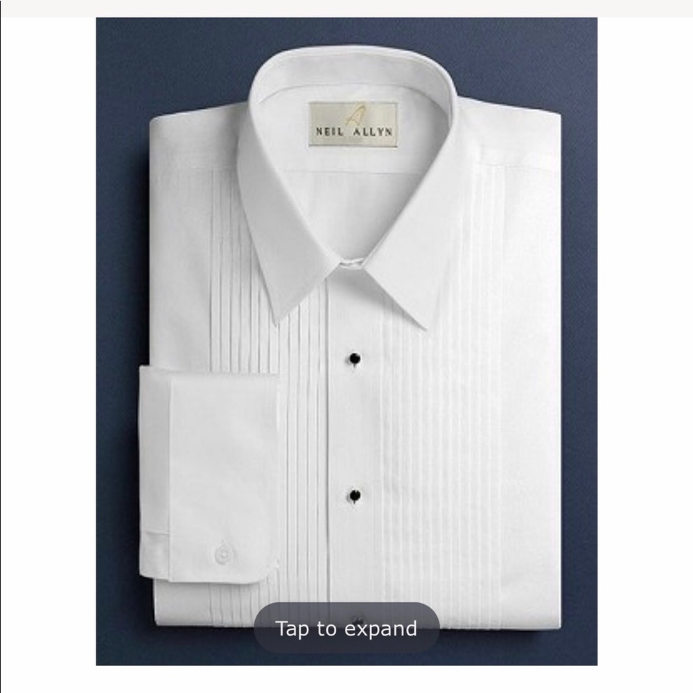 Neil Allyn Tuxedo Dress Shirt New Large